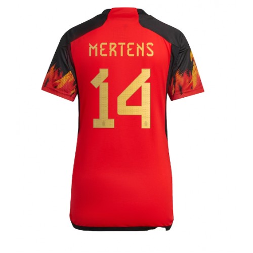 Dres Belgija Dries Mertens #14 Domaci za Žensko SP 2022 Kratak Rukav